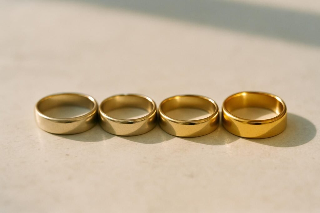 découvrez les différences entre l'or 9k, 14k, 18k et 24k pour choisir le titre idéal selon vos besoins, style et budget.