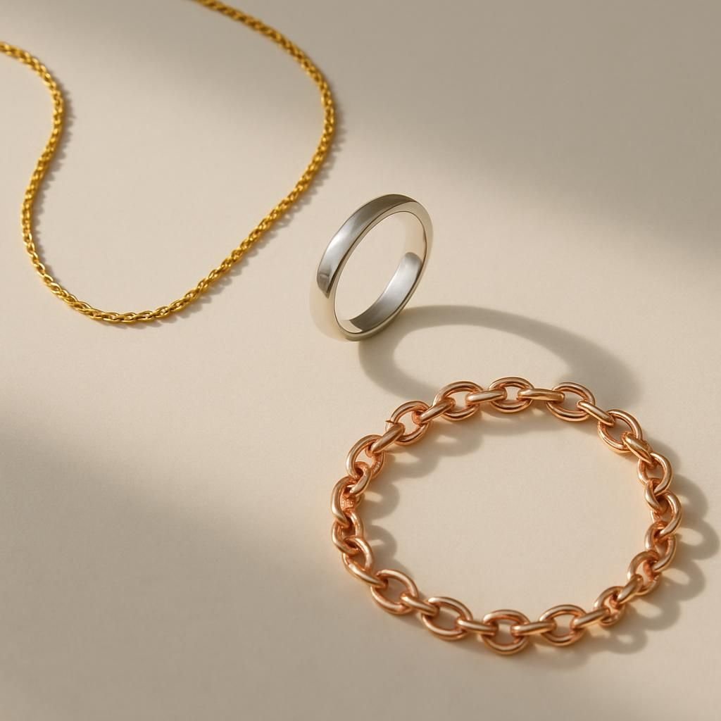 découvrez les différences entre l'or jaune, l'or blanc et l'or rose pour choisir le bijou qui vous correspond le mieux.