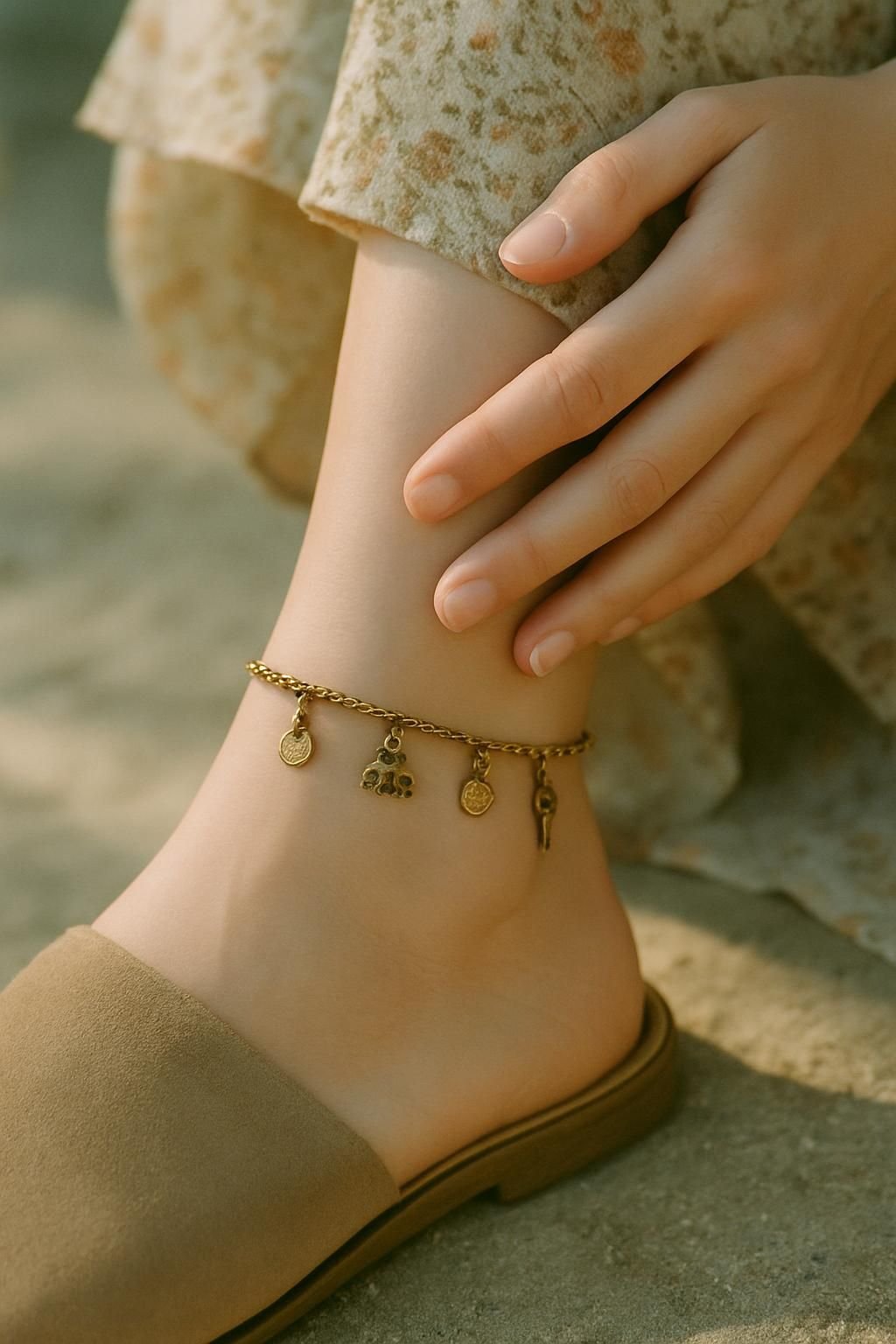 découvrez la signification et les symboliques derrière le port d'un bracelet de cheville, un accessoire chargé d'histoire et de style.